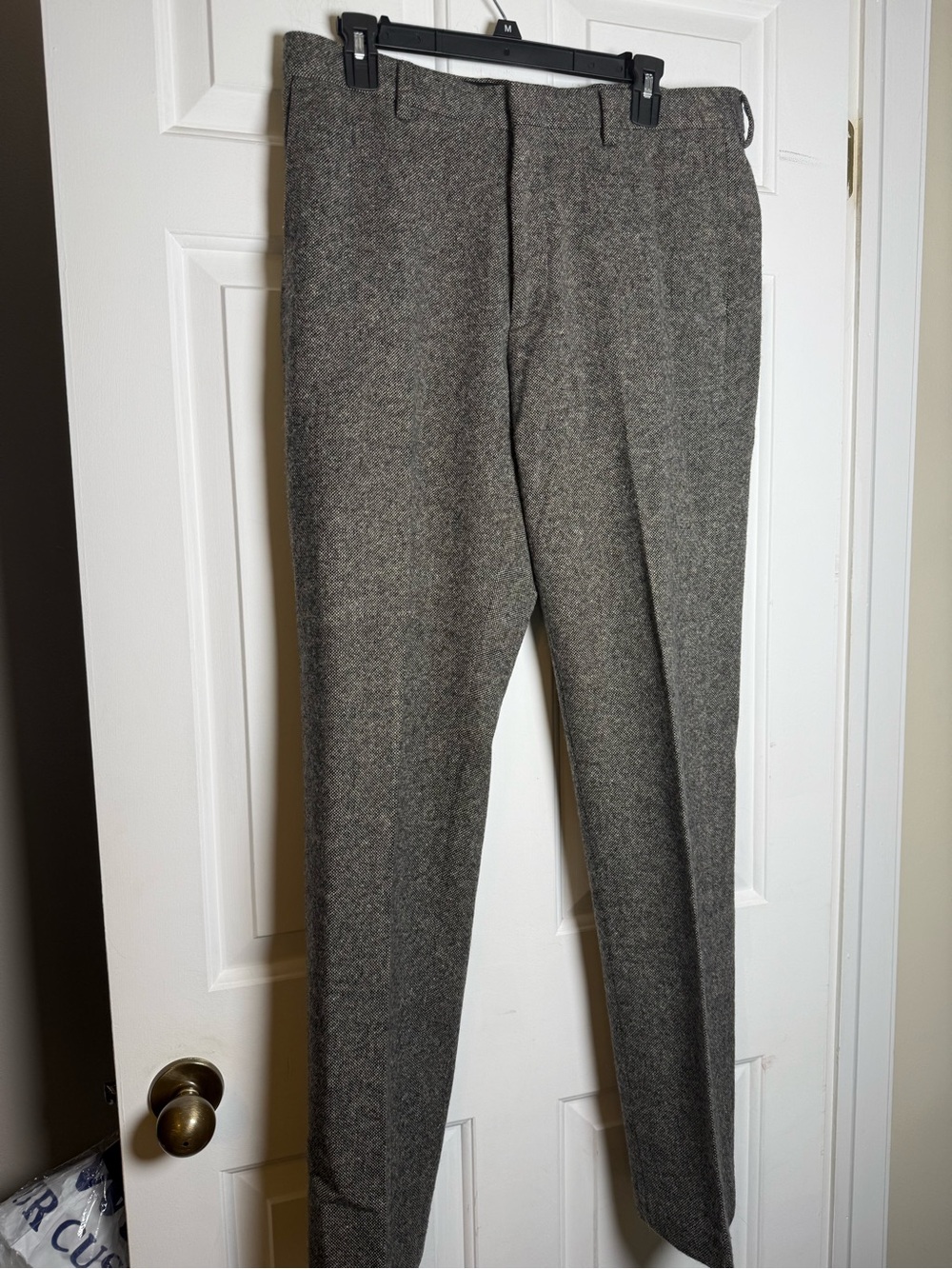 J.CREW Ludlow Dress Pants Trousers Moon Yorkshire Tweed British Wool Gray 33X34